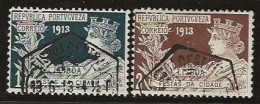 Portugal     .  Y&T      .    224/225      .     O        .   Cancelled - Usado