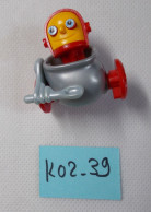 Kinder - Robot Jaune, Rouge Et Gris - K02 39 - Sans BPZ - Montables