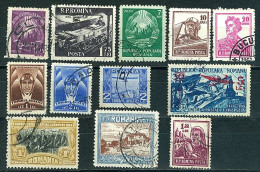 Roumanie Lot De Timbres Oblitérés Dont Poste N°172 Et  PA N° 13, 20, 21 Et 64(5L Sur 30L Bleu)  Y&T - Sammlungen