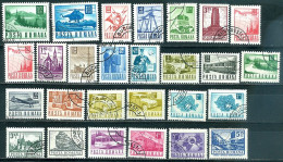 Roumanie Lot De Timbres Des Séries Courantes De 1967 à 1972 Oblitérés à Voir (2 Scans) - Used Stamps