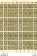 FEUILLE DE 100 TIMBRES  DEUTSCHE POST 30 PFENNIG - Otros & Sin Clasificación