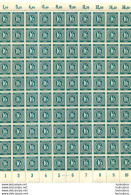 FEUILLE DE 100 TIMBRES  DEUTSCHE POST 16 PFENNIG - Altri & Non Classificati