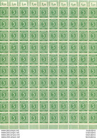 FEUILLE DE 100 TIMBRES  DEUTSCHE POST 5 PFENNIG - Autres & Non Classés