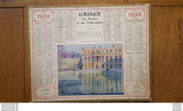 CALENDRIER ALMANACH DES POSTES 1932 DEPARTEMENT DE LA LOZERE - Formato Grande : 1921-40