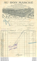 FACTURE 1922 AU BON MARCHE MAISON ARISTIDE BOUCICAUT A PARIS - 1900 – 1949