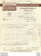 FACTURE 1930 BISCUITERIE DE MONTREUIL ETS DAMOISEAU 9 A 13 PLACE DE VILLIERS MONTREUIL SOUS BOIS - 1900 – 1949
