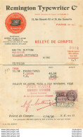 FACTURE 1936 REMINGTON TYPEWRITER 12 RUE EDOUARD VII PARIS - 1900 – 1949