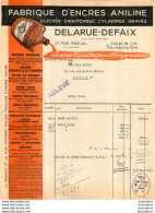 FACTURE 1946 DELARUE DEFAIX FABRIQUE D'ENCRES ANILINE 37 RUE PASCAL PARIS XIII - 1900 – 1949