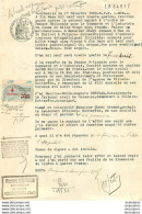 EXPLOIT D'HUISSIER 1933 AVEC TIMBRE DE DIMENSION ET CACHET - 1900 – 1949