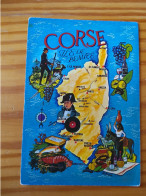 20 - LA CORSE - Carte Géographique - Contour Du Département - Mapas