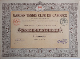 Garden-Tennis Club De Cabourg - Paris - 1921 - Sport