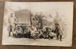 Militaria - Carte Photo Groupe Soldats SERVICE POSTAL Section No 3 - War 1914-18