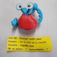 Kinder - Escargot Multi-yeux, Coquille Rose - K02 98 - Sans BPZ - Montables