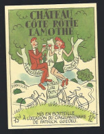 Etiquette Vin Thème BD Château Côte Rotie Lamothe Côtes De Bordeaux Cinquantenaire De Patrick Guedeu Illustration Stanis - Bordeaux