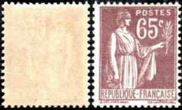 France Type Paix - N°  284 * De La 2ème Série Le 65c Violet-brun - 1932-39 Paz