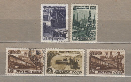 RUSSIA 1946 Industry Set Used(o) Mi 1066-1070 #Ru59 - Gebruikt