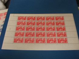 N° 608 En Feuille  De 25 Timbres Entières Neuves - Hojas Completas