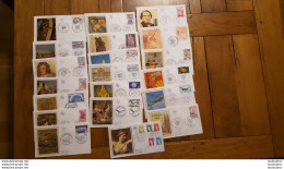 JOLI LOT DE 40 ENVELOPPES PREMIER JOUR D'EMISSION FDC VOIR LES 2 SCANS AUCUN DOUBLE REF F - 1970-1979