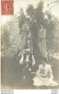 CARTE PHOTO 1906 SCENE CHAMPETRE ET CUEILLETTE - A Identifier