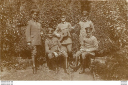 CARTE PHOTO SOLDATS ALLEMANDS AVEC GUITARE - Guerre 1914-18