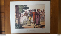 LITHOGRAPHIE LANGLUME EDITION PARIENTE 1989 LA DANSE DE ST GUY  36 X 29 CM  AMBOISE TARDIEU EDITEUR DU BATTOIR - Lithografieën