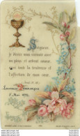 IMAGE PIEUSE CANIVET EN CELLULOID SOUVENIR 1ER COMMUNION MAI 1892 - Santini