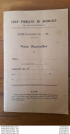 RARE ECOLE FRANCAISE DE BRUXELLES 67 BOULEVARD POINCARE NOTES MENSUELLES ELEVE  GUERY ANNEE SCOLAIRE 1936 - 1937 - Diplômes & Bulletins Scolaires