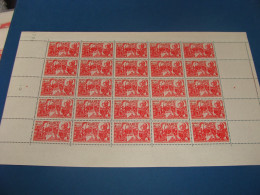 N° 608 En Feuille  De 25 Timbres Entières Neuves - Full Sheets