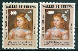 Wallis & Futuna N°Y&T 411 Et 412 Poste 1991 Anniversaire Naissance Auguste Renoir Neuf Sans Charnière Très Frais - Nuovi
