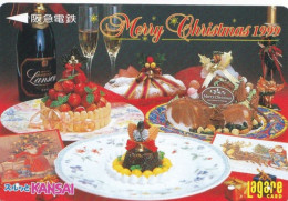 Japan Prepaid Lagare Card 3000 - Merry Christmas 1999 Cakes Food - Japon