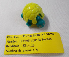 Kinder - Tortue Jaune Et Verte - K02 101 - Sans BPZ - Montabili