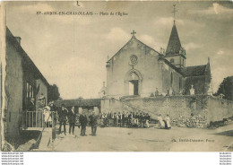 SAINT AUBIN EN CHAROLLAIS PLACE DE L'EGLISE - Autres & Non Classés