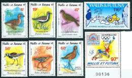 Wallis & Futuna N°Y&T 366 Et 368 à 374 Poste 1987 Sujets Divers Neuf Sans Charnière Très Frais - Unused Stamps