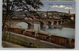 5802 WETTER, Güterzug Entlang Der Ruhr, Ruhrbrücke, 1924 - Wetter