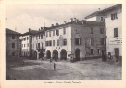 26835 " VOLPIANO-PIAZZA VITTORIO EMANUELE  " ANIMATA-VERA FOTO -CART. POST. NON SPED. - Sonstige & Ohne Zuordnung