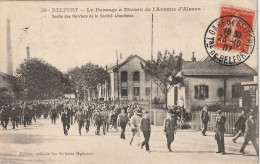 BELFORT -90- Le Passage à Niveau De L'Avenue D'Alsace - Sortie Des Ouvriers De La Société Alsacienne. - Belfort - City