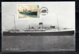 JERSEY 1989 GREAT WESTERN RAILWAY STEAMER SERVICE WEYMOUTH CHANNEL ISLES 1925 ST. HELIER 13p MAXI MAXIMUM CARD CARTE - Jersey