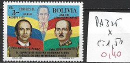 BOLIVIE PA 325 * Côte 1.50 € - Bolivie