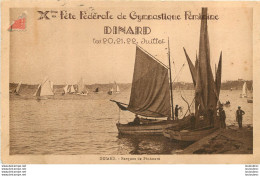 DINARD BARQUES DE PECHEURS Xeme FETE FEDERALE DE GYMNASTIQUE FEMININE - Dinard