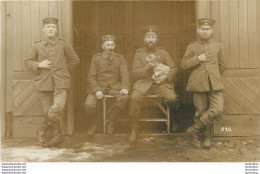 CARTE PHOTO ALLEMANDE 14-18 SOLDATS ALLEMANDS - Weltkrieg 1914-18
