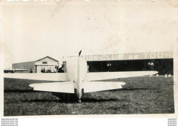 AVION A L'AVIATION CLUB DE TOURAINE PHOTO ORIGINALE FORMAT  9 X 6 CM - Aviation