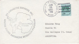 USA  Ca ITT Antarctic Services Ca South Pole Station JUN 21 1983  (RO207) - Research Stations