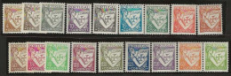 Portugal     .  Y&T      .  18 Stamps     .    *        .    Mint-hinged - Nuovi