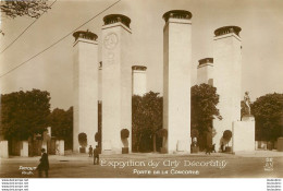 PARIS EXPOSITION DES ARTS DECORARTIFS PORTE DE LA CONCORDE  ARCHITECTE PATOUT - Mostre