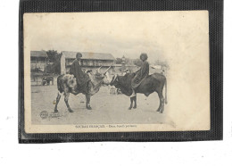 Afrique-SOUDAN FRANCAIS -AOF- BUne Vue Animée De " DEUX BOEUFS PORTEURS" En 1900 - Sudán