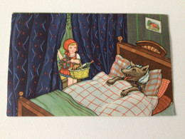 Carte Postale Ancienne (1934) Le Petit Chaperon Rouge - Contes, Fables & Légendes