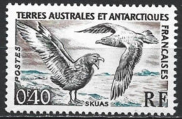 French Southern & Antarctic Territory 1959. Scott #12 (MNH) Bird, Light-mantled Sooty Albatross - Unused Stamps