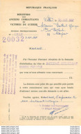 MINISTERE DES ANCIENS COMBATTANTS SUR BAILLEUL GEORGES DEMANDE DU TITRE INTERNE RESISTANT GUERRE 1939-1945 - 1939-45