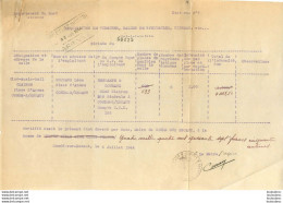 L'ETAT FRANCAIS VILLE DE CONDE SUR ESCAUT REQUISITION  CINEMA POUR LES TROUPES ALLEMANDES INDEMNISATION POUR 5 SEANCES - 1939-45