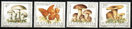 Jugoslawien 1983 - Mi.Nr. 1977 - 1980 - Postfrisch MNH - Pilze Mushrooms - Champignons